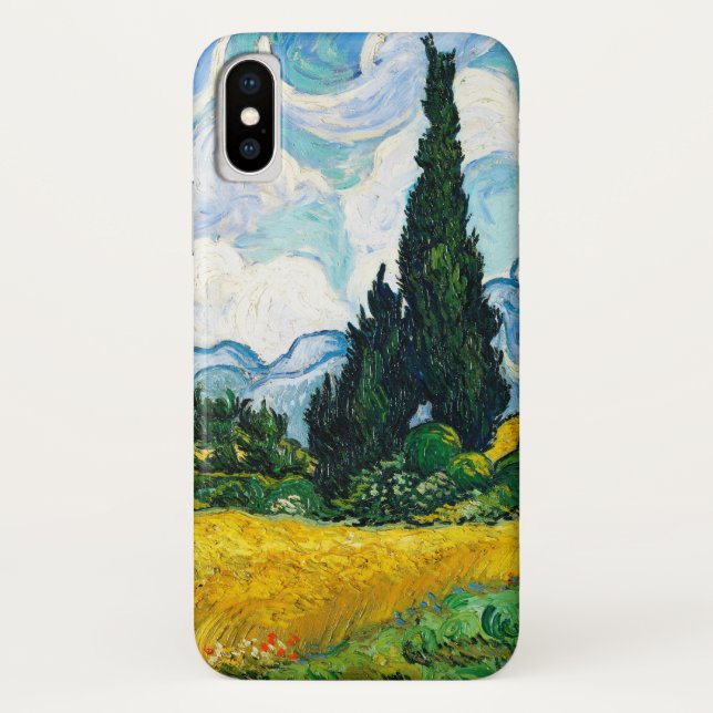 Vincent Van Gogh Wheat Field with Cypresses Case-Mate iPhone Case (Back)