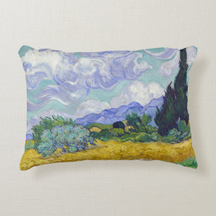 Vincent Van Gogh - Wheat Field with Cypresses Decorative Cushion