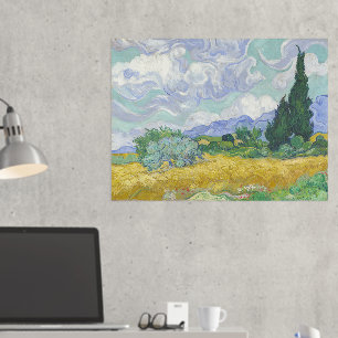 Vincent Van Gogh, Wheat Field with Cypresses Foil Prints