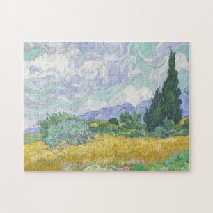 Vincent Van Gogh, Wheat Field with Cypresses Jigsaw Puzzle