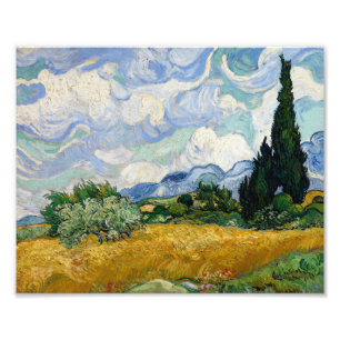 Vincent Van Gogh Wheat Field With Cypresses Photo Print