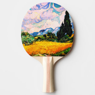 Vincent Van Gogh Wheat Field with Cypresses Ping Pong Paddle