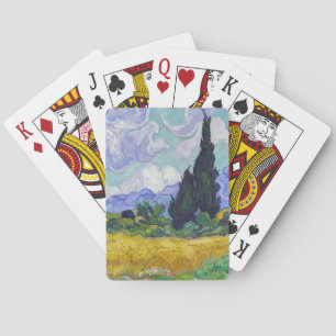 Vincent Van Gogh - Wheat Field with Cypresses Playing Cards
