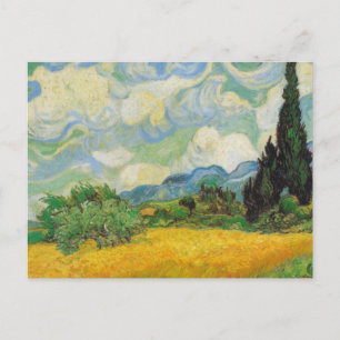 Vincent Van Gogh - Wheat Field with Cypresses Postcard