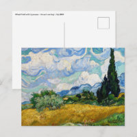 Vincent Van Gogh - Wheat Field with Cypresses