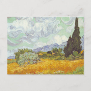 Vincent Van Gogh - Wheat Field with Cypresses Postcard