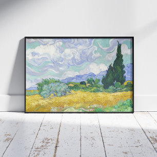 Vincent Van Gogh, Wheat Field with Cypresses Poster