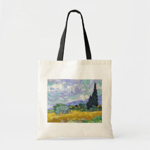 Vincent Van Gogh - Wheat Field with Cypresses Tote Bag
