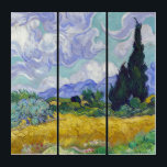 Vincent Van Gogh - Wheat Field with Cypresses Triptych<br><div class="desc">Wheat Field with Cypresses / Champ de ble avec cypres - Vincent Van Gogh,  September 1889</div>