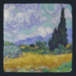 Vincent Van Gogh - Wheat Field with Cypresses Trivet<br><div class="desc">Wheat Field with Cypresses / Champ de ble avec cypres - Vincent Van Gogh,  September 1889</div>