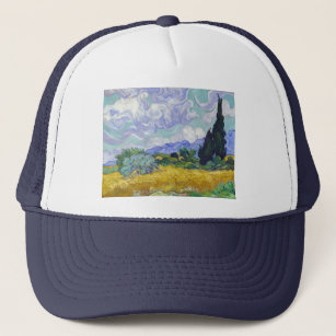 Vincent Van Gogh - Wheat Field with Cypresses Trucker Hat