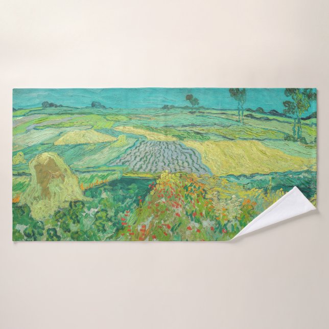 Vincent van Gogh - Wheat Fields near Auvers Bath Towel Set (Bath Towel)