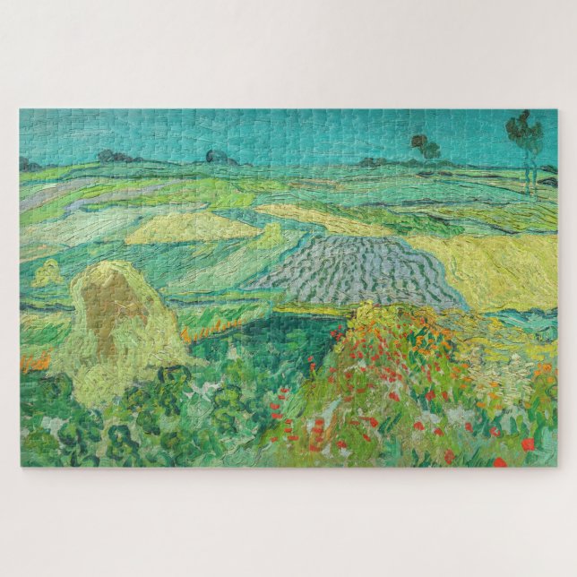 Vincent van Gogh - Wheat Fields near Auvers Jigsaw Puzzle (Horizontal)