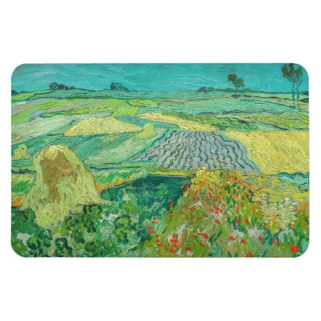 Vincent van Gogh - Wheat Fields near Auvers Magnet (Horizontal)