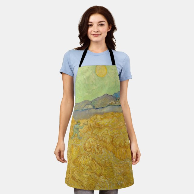 Vincent van Gogh - Wheatfield with a Reaper Apron (Worn)