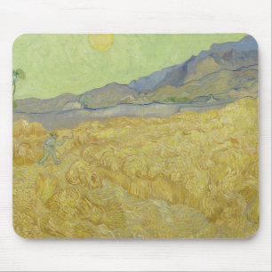 Vincent van Gogh - Wheatfield with a Reaper Mouse Pad