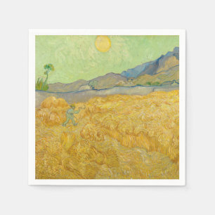 Vincent van Gogh - Wheatfield with a Reaper Napkin