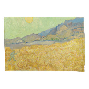 Vincent van Gogh - Wheatfield with a Reaper Pillowcase