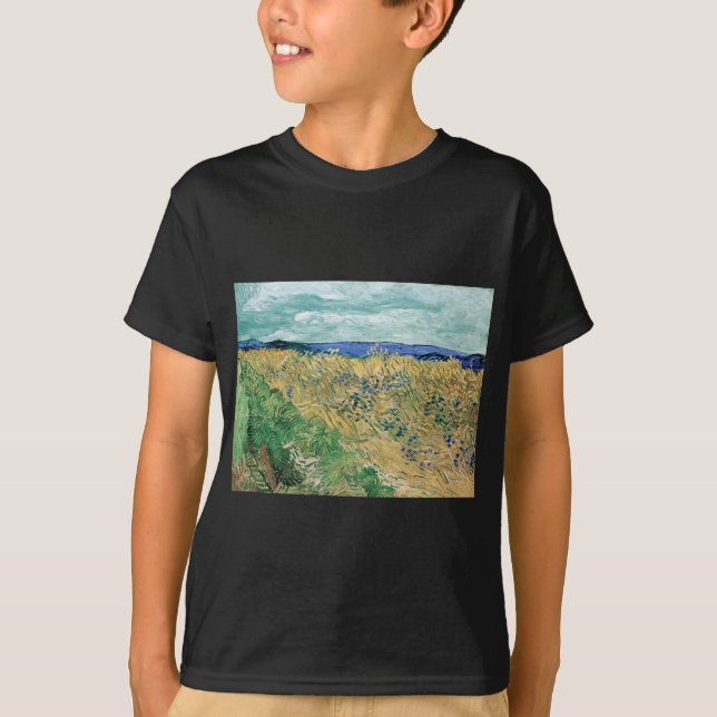 Vincent van Gogh Wheatfield with Cornflowers T-Shirt (Front)