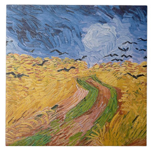Vincent van Gogh   Wheatfield with Crows, 1890 Ceramic Tile