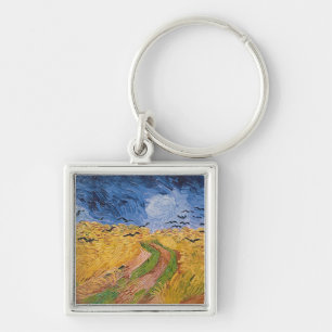 Vincent van Gogh Wheatfield with Crows, 1890 Key Ring