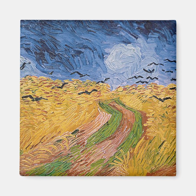 Vincent van Gogh | Wheatfield with Crows, 1890 Magnet (Front)