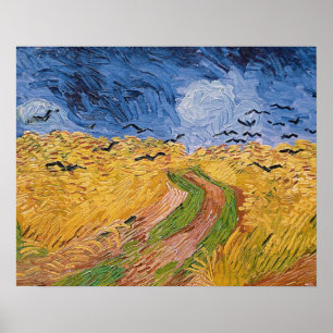 Vincent van Gogh Wheatfield with Crows, 1890 Poster