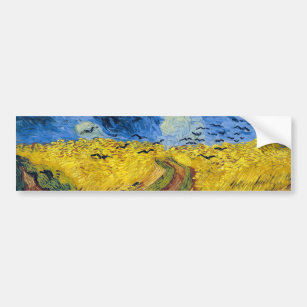 Vincent van Gogh - Wheatfield with Crows Bumper Sticker