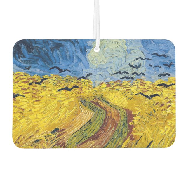 Vincent van Gogh - Wheatfield with Crows Car Air Freshener (Front)
