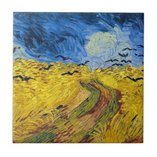 Vincent van Gogh - Wheatfield with Crows Ceramic Tile