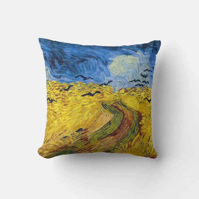 Vincent van Gogh - Wheatfield with Crows Cushion (Front)