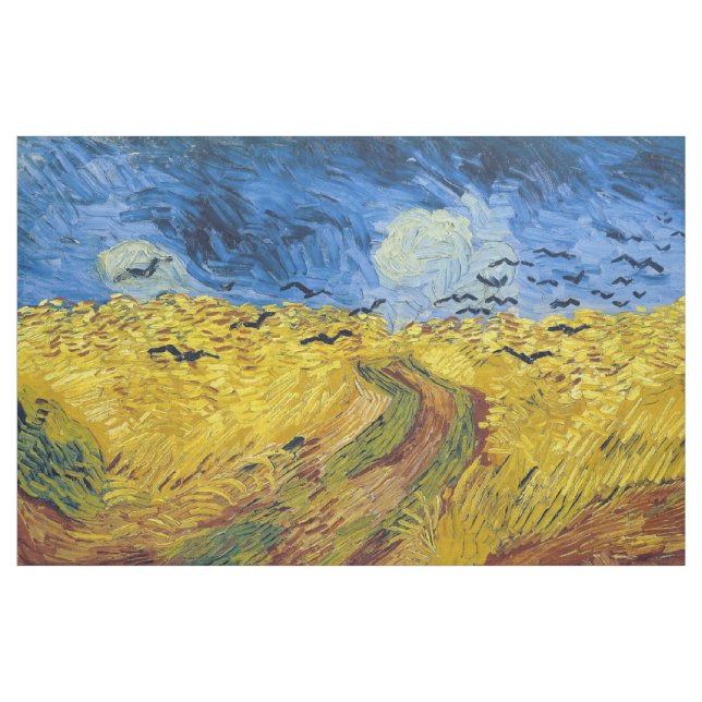 Vincent van Gogh - Wheatfield with Crows Fabric (Yard)