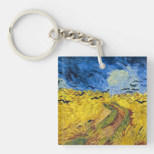 Vincent van Gogh - Wheatfield with Crows Key Ring