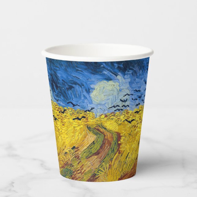 Vincent van Gogh - Wheatfield with Crows Paper Cups (Front)