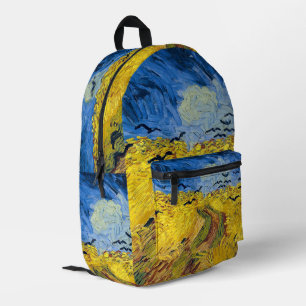 Vincent van Gogh - Wheatfield with Crows Printed Backpack