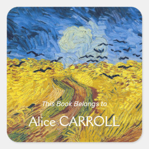 Vincent van Gogh - Wheatfield with Crows Square Sticker
