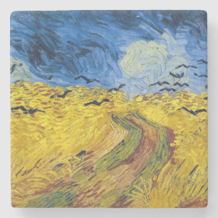 Vincent van Gogh - Wheatfield with Crows Stone Coaster