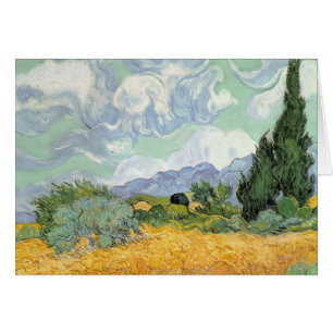 Vincent van Gogh Wheatfield with Cypresses, 1889