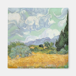 Vincent van Gogh   Wheatfield with Cypresses, 1889 Magnet