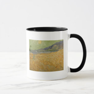 Vincent van Gogh Wheatfield with Reaper, 1889 Mug