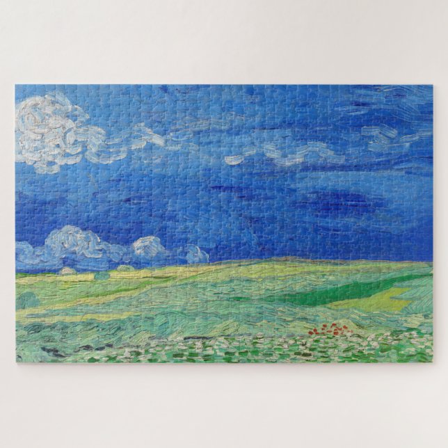 Vincent van Gogh - Wheatfields under Thunderclouds Jigsaw Puzzle (Horizontal)