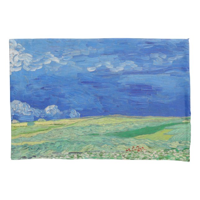 Vincent van Gogh - Wheatfields under Thunderclouds Pillowcase (Front)