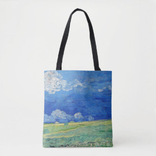 Vincent van Gogh - Wheatfields under Thunderclouds Tote Bag