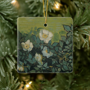 Vincent van Gogh - Wild Roses Ceramic Ornament