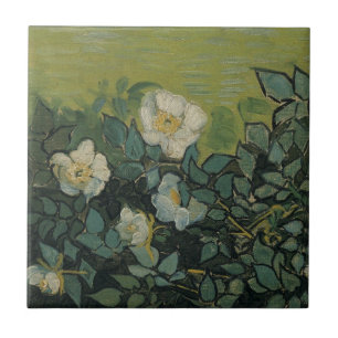 Vincent van Gogh - Wild Roses Ceramic Tile