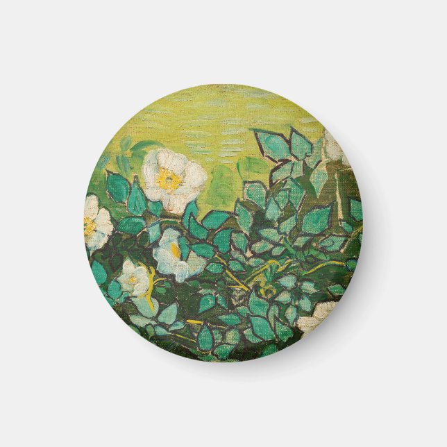 Vincent Van Gogh Wild Roses Fine Art Magnet (Front)