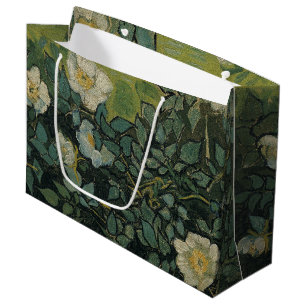 Vincent van Gogh - Wild Roses Large Gift Bag