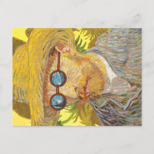 Vincent Van Gogh With Sunglasses Holiday Postcard