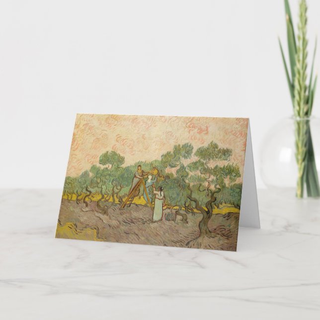Vincent van Gogh - Women Picking Olives Card (Front)