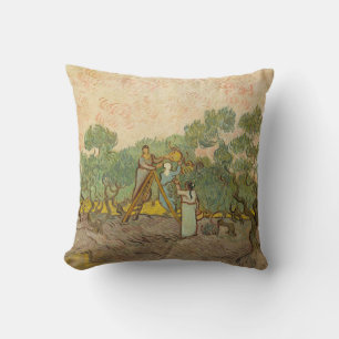 Vincent van Gogh - Women Picking Olives Cushion